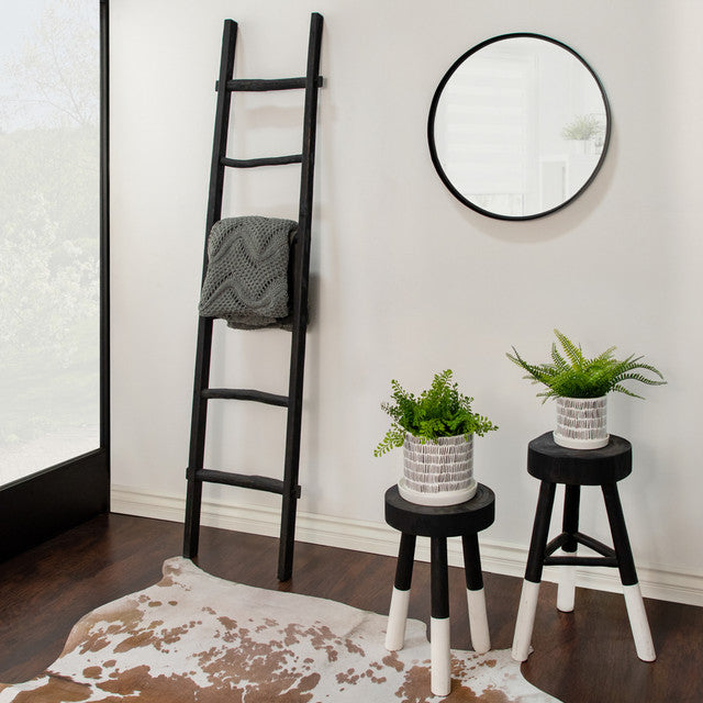 DECORATIVE BLACK LADDER
