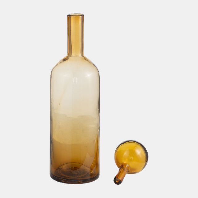 AMBER GLASS BOTTLE