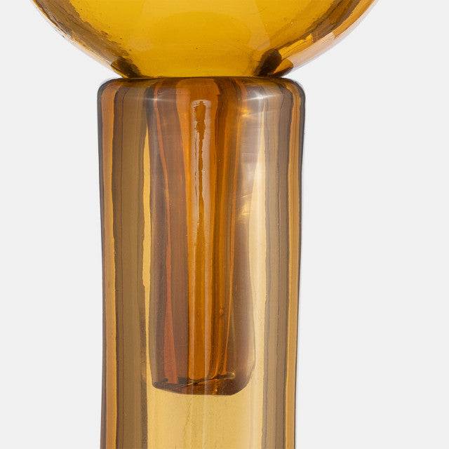 AMBER GLASS BOTTLE