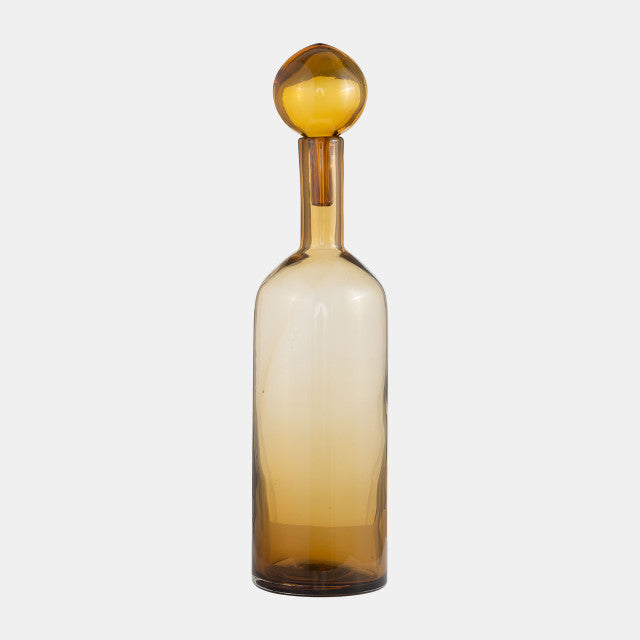 AMBER GLASS BOTTLE