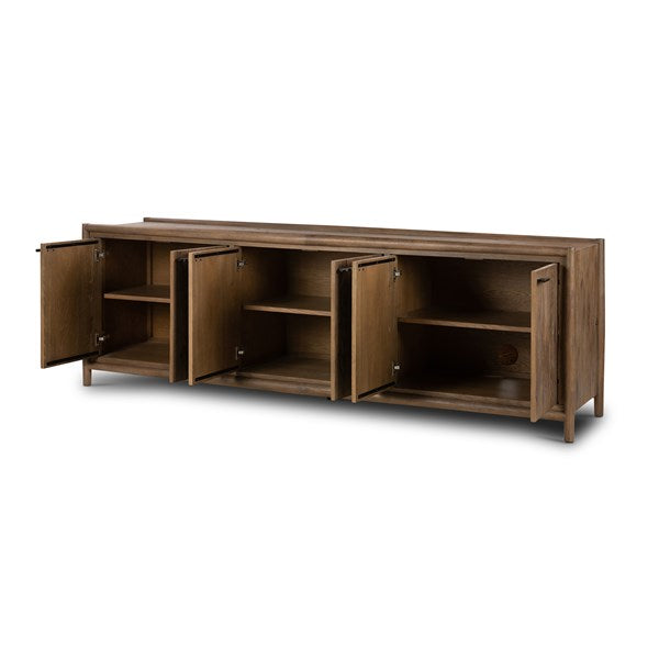 GLENVIEW 6 DOOR SIDEBOARD-WEATHERED OAK