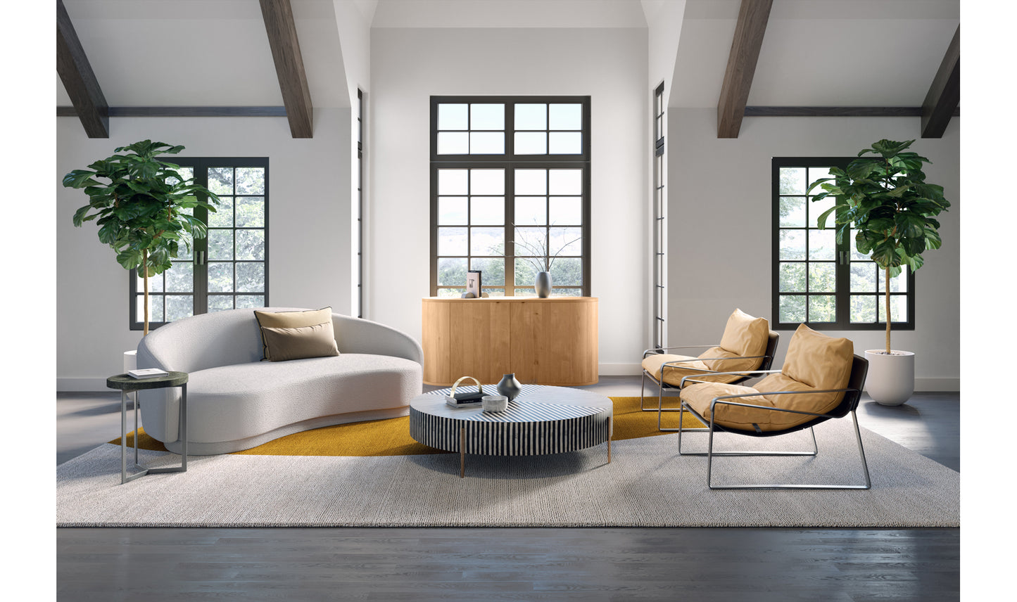 CHAMEAU LARGE COFFEE TABLE