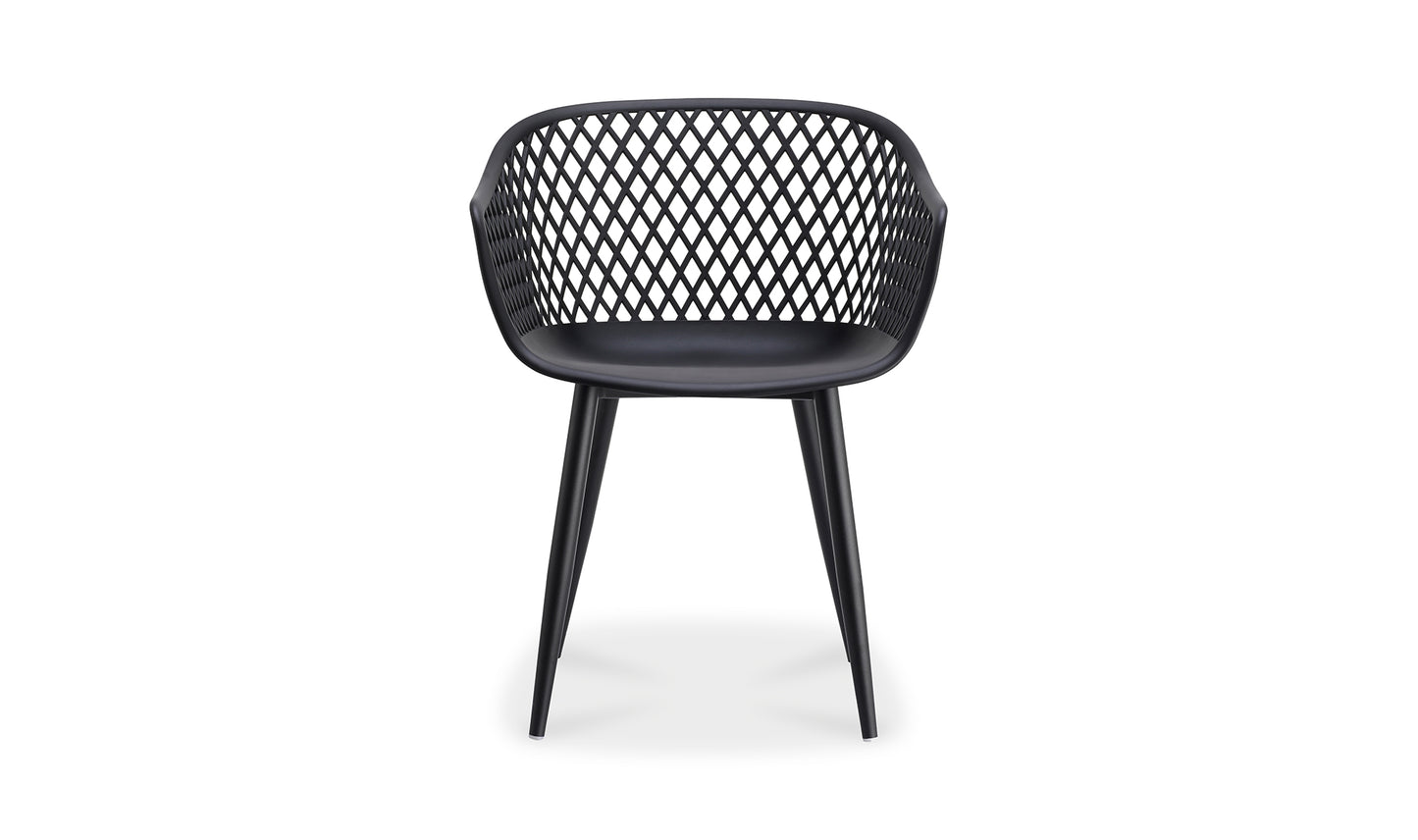 PIAZZA OUTDOOR CHAIR- SET OF TWO BLACK