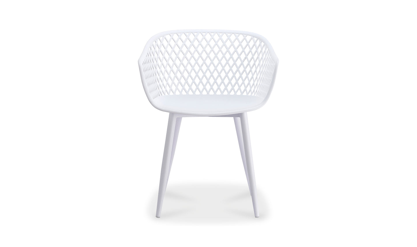 PIAZZA OUTDOOR CHAIR- SET OF TWO WHITE
