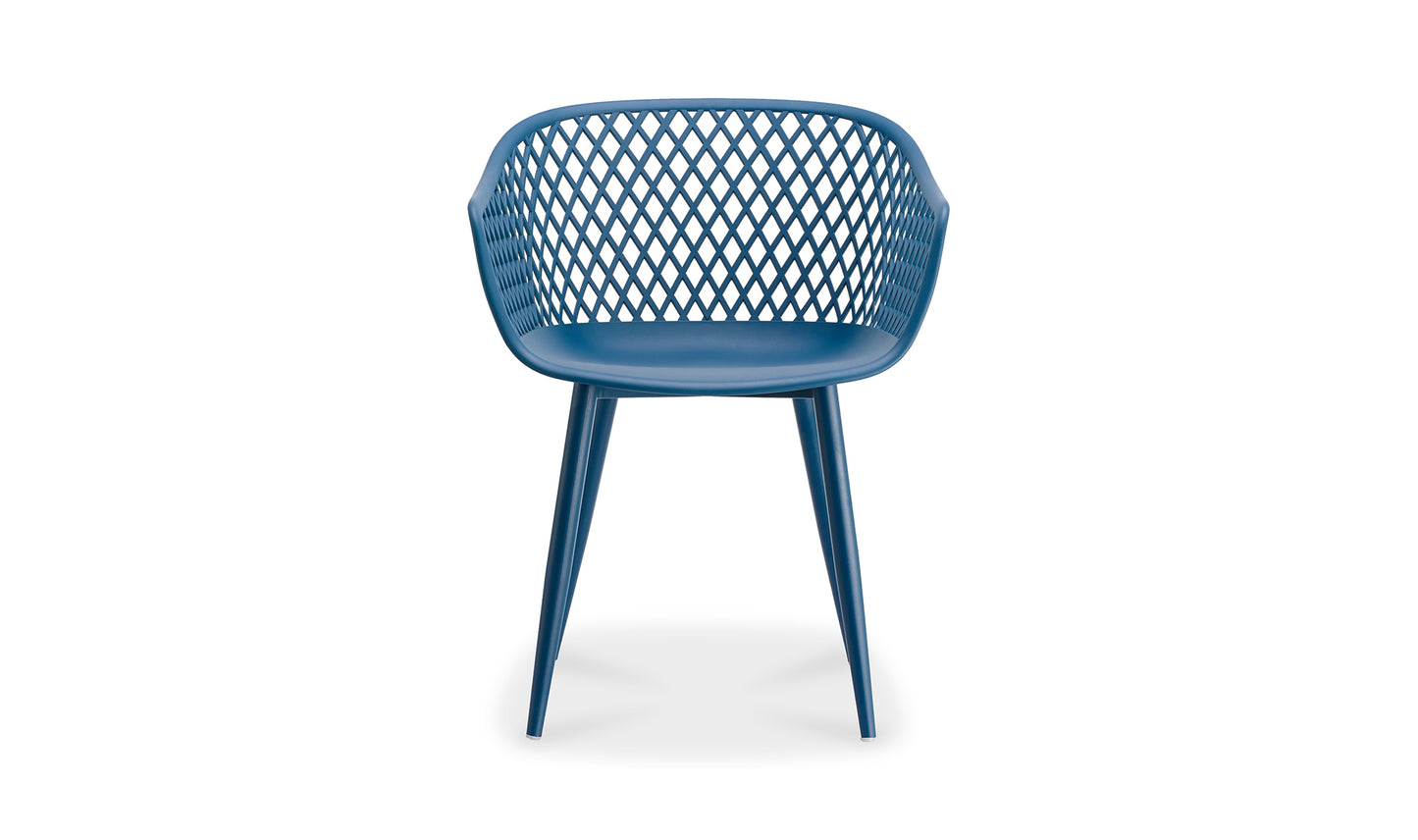 PIAZZA OUTDOOR CHAIR- SET OF TWO BLUE