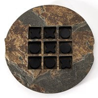 STONE TIC TAC TOE-GREY STONE