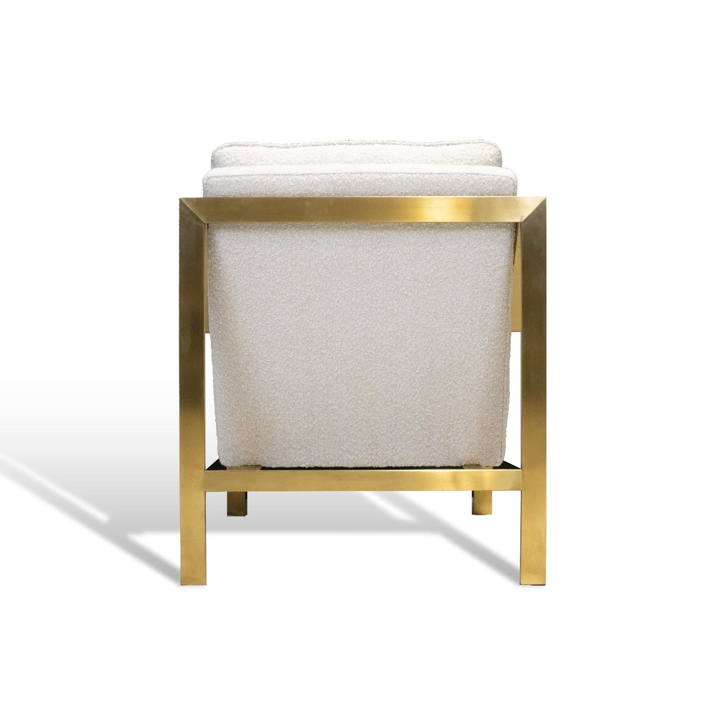 BAYOU BOUCLE CHAIR -BRUSHED GOLD