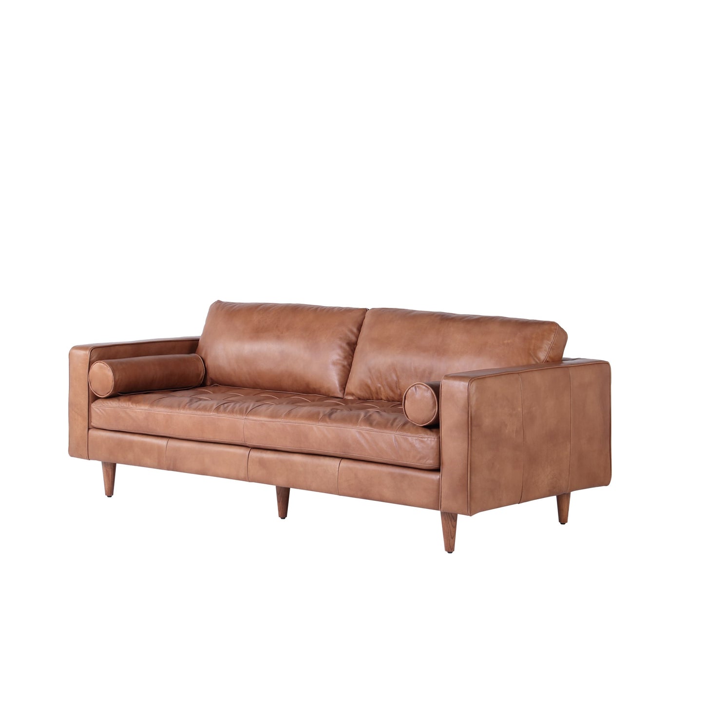 ROMA SOFA IN COGNAC LEATHER