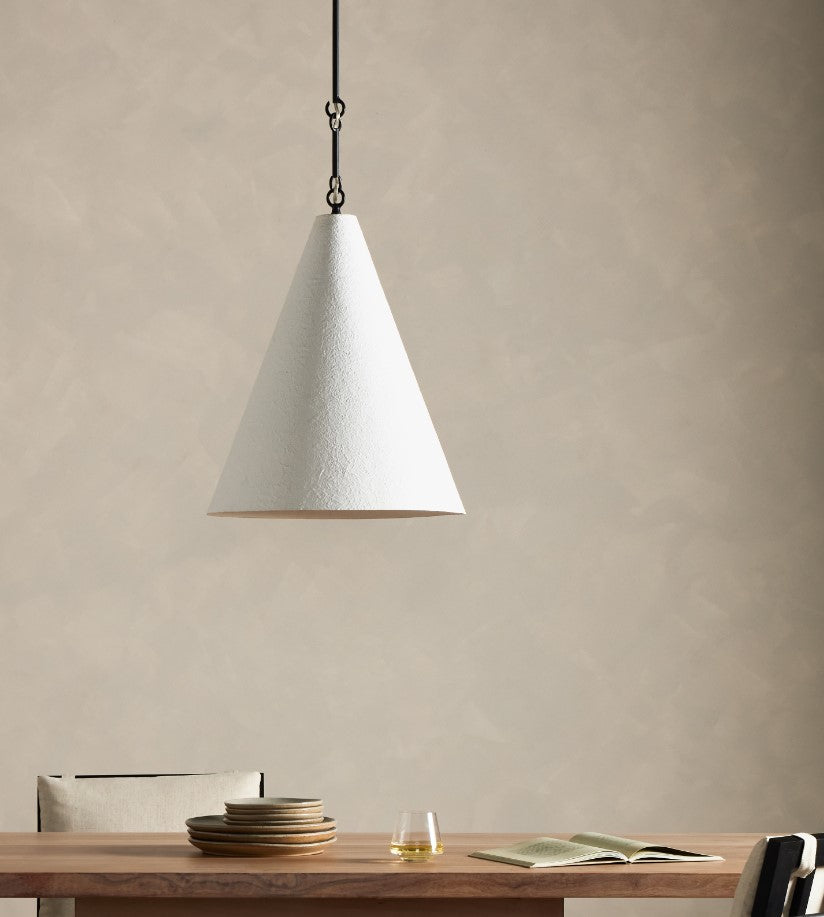GRAZIA PENDANT-MATTE WHITE PLASTER