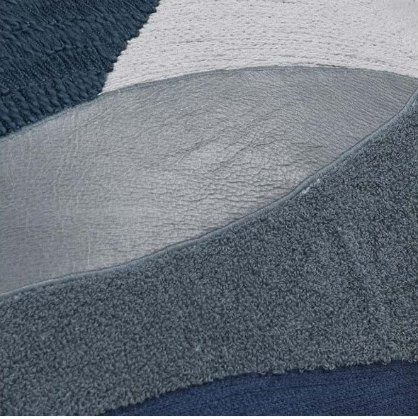 CARVE SEA FOG BLUE/IVORY 18" X 18" SET OF 2