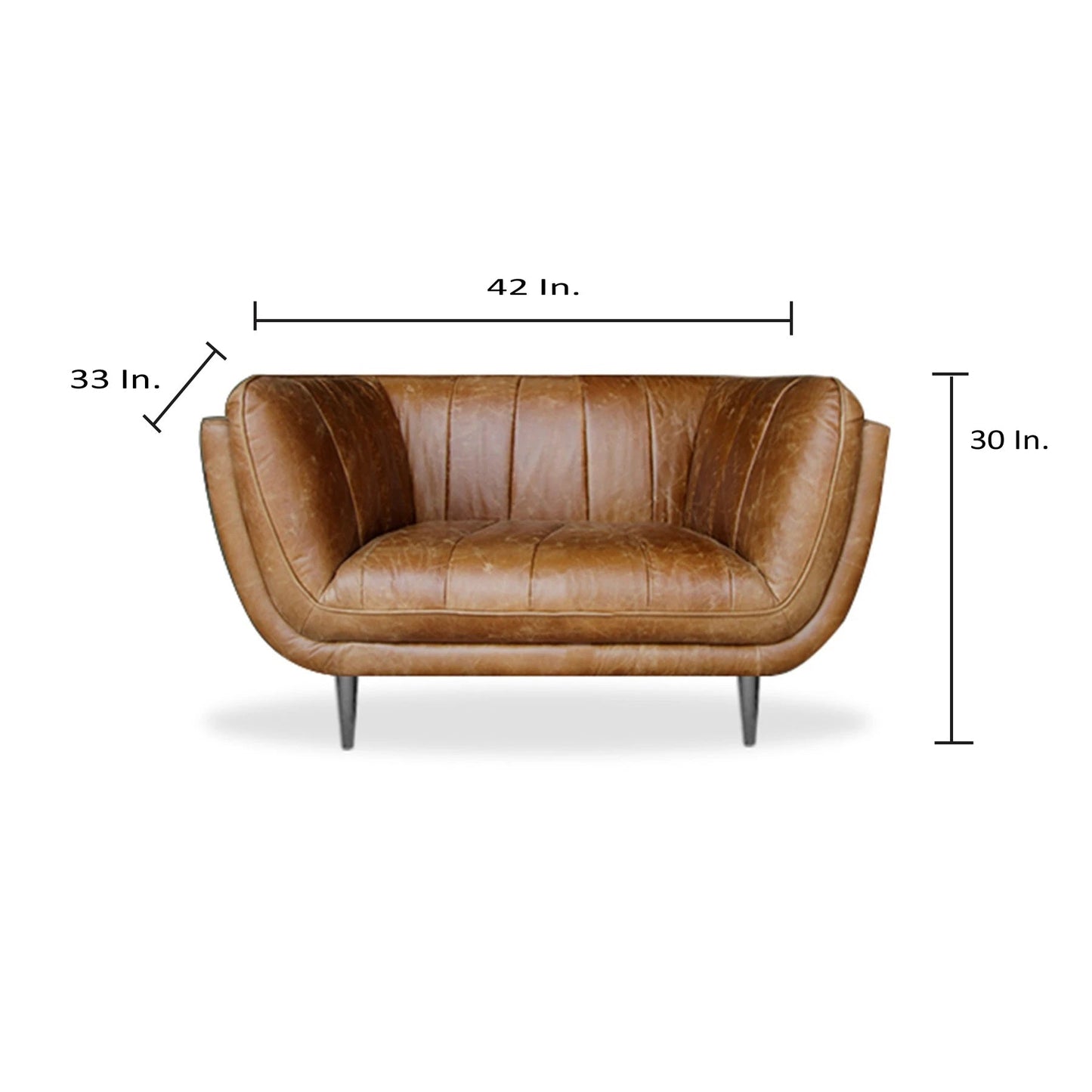 COGNAC LEATHER CHAIR